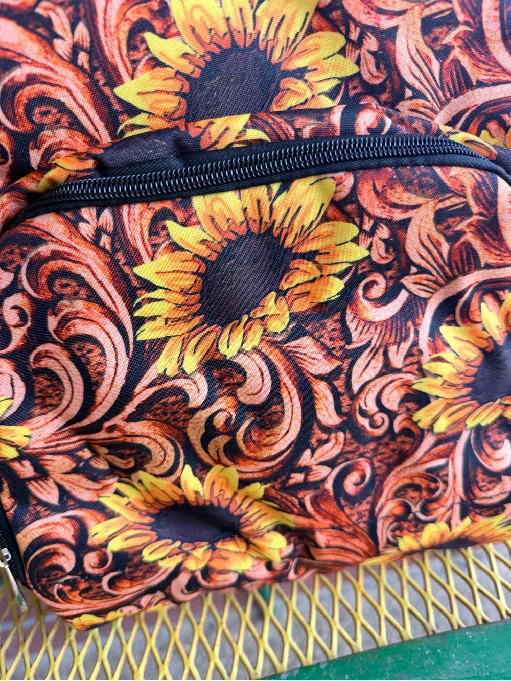 NWT Baby Backpack Diaper Bag with Sunflowers